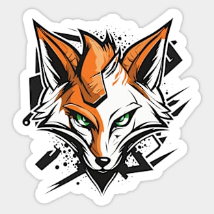 Graffiti Paint Fox Creative Inspiration Sticker